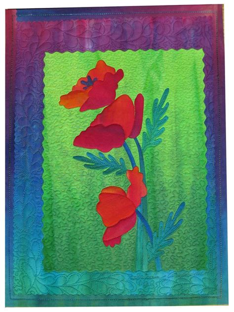 Field Poppies Quilt By Frieda Anderson Tutorial Hand Dyeing Fabrics