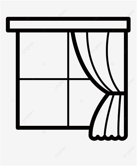 Window Drawing Clipart Vector, Black Line Drawing Window Icon, Wing Drawing, Window Drawing ...