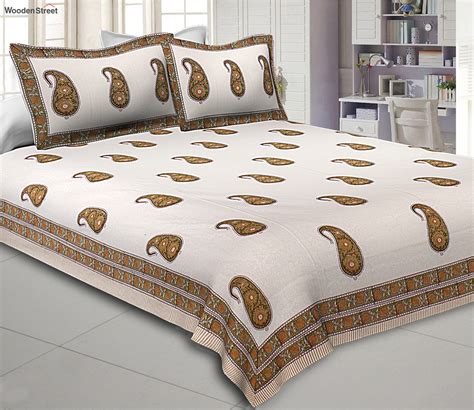 Buy Tc Multicolor Awe Of Hand Block Print Jaipuri Cotton Double Bed