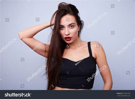 Sexy Brunette Long Hair Stock Photo Shutterstock