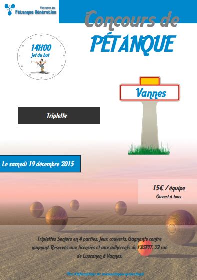 Comment organiser un concours de pétanque