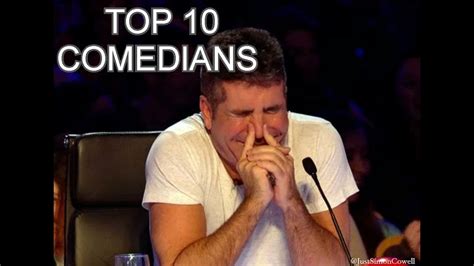 Got Talent Top 10 Funniest Comedians That Made Simon Cowell Laugh Youtube