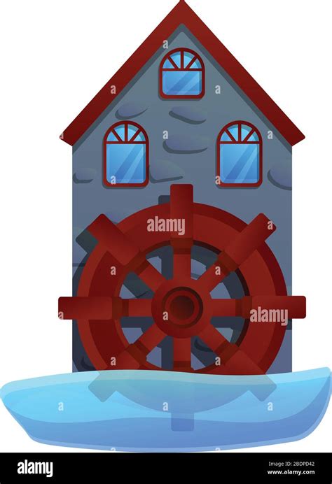 Tower Water Mill Icon Cartoon Of Tower Water Mill Vector Icon For Web