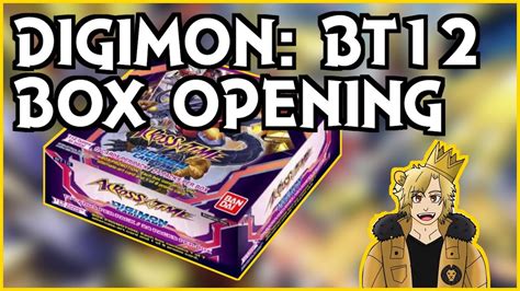 Digimon BT12 Across Time Booster Box Opening YouTube