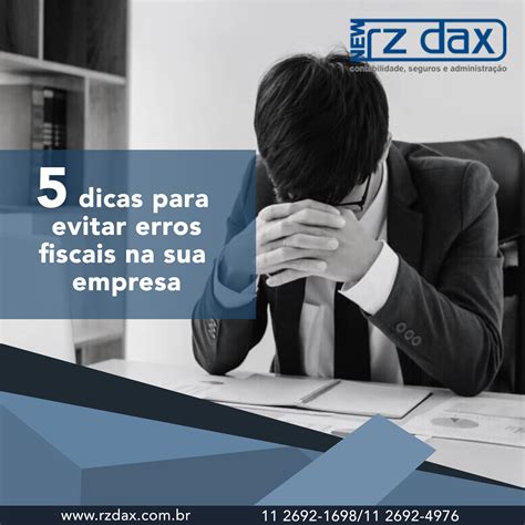 5 dicas para evitar erros fiscais na sua empresa