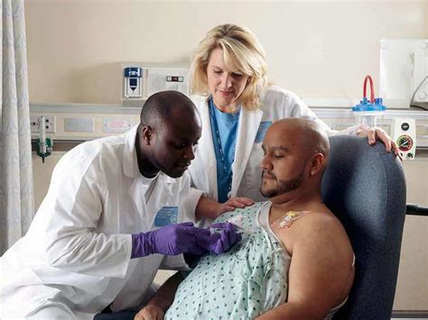 Chemotherapy Patient In Bed