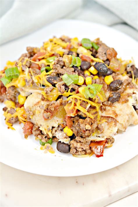 Layered Mexican Tortilla Casserole Sweet Peas Kitchen