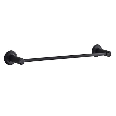 Glucksteinelements Warwick 20 Inch Towel Bar In Black The Home Depot