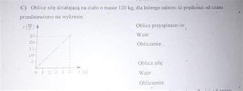 Oblicz Sile Dzia Aj C Na Cia O O Masie Kgzadanie W Za Czniku