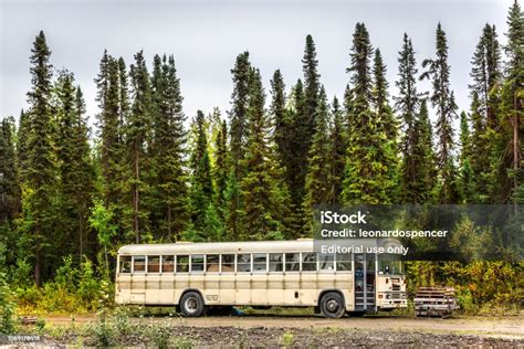 An Abandoned School Bus Stock Photo - Download Image Now - Alaska - US ...