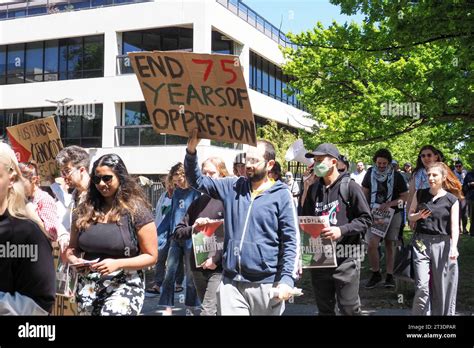 Australia, 25 October 2023, Around 100 people gathered to protest the ...