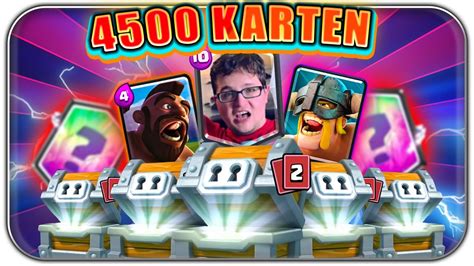 Riesiges Riesen Truhen Opening 4500 Karten Clash Royale Let S Play Deutsch German Youtube