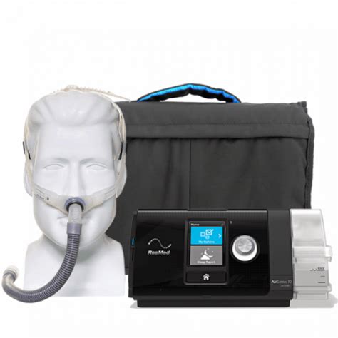 Kit Cpap Elite Airsense S10 Com Umidificador E Máscara Nasal Swift Fx Resmed Bianco Azure