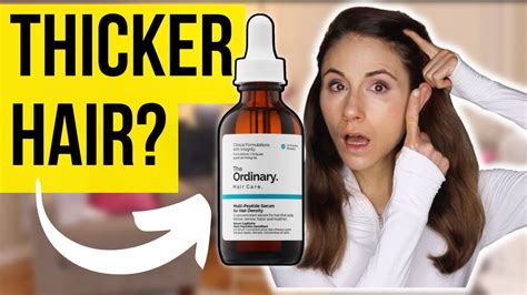 The Ordinary Hair Density Serum Dermatologist Review Youtube