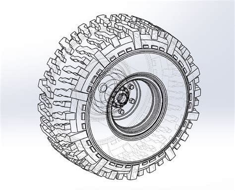 Diecast Wheel From Wheel Standing Mega Truck Scale 1 To 25 Model - TurboSquid 2217753