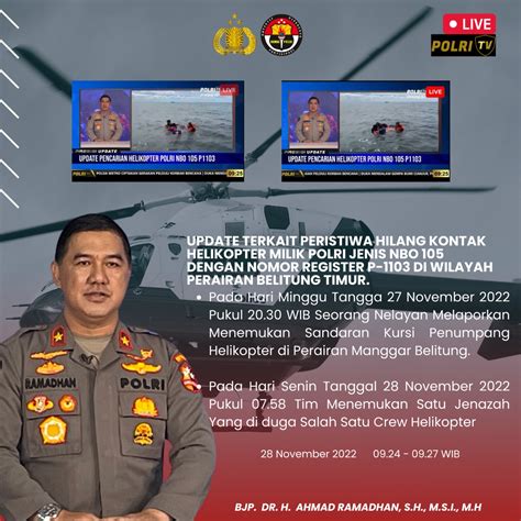 Peristiwa Hilang Kontak Helikopter Polri Nbo P Di