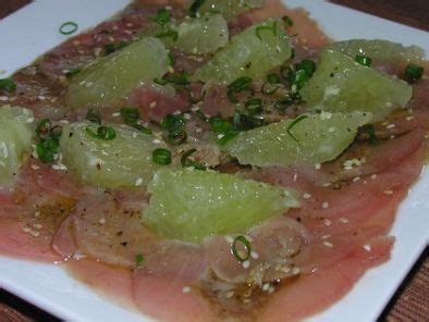 Carpaccio De Thon Rouge Au Poivre Rose Et Vinaigre Balsamique Recette