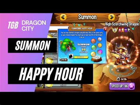 Dragon City Summoning Happy Hour Summon High Scorchwing Dragon With