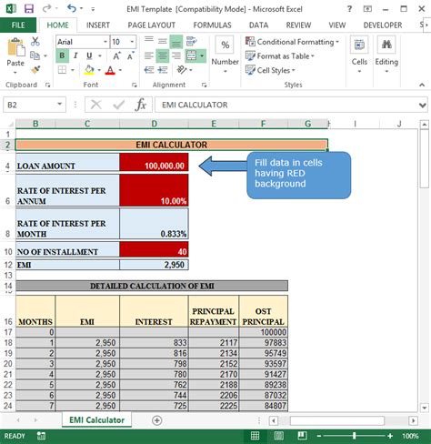 Loan Calculator In Microsoft Excel