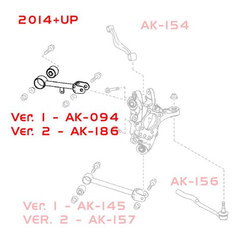 Lexus Gs300 Gs400 Gs430 Camber Kit V2 06 11 Godspeed Rear Upper