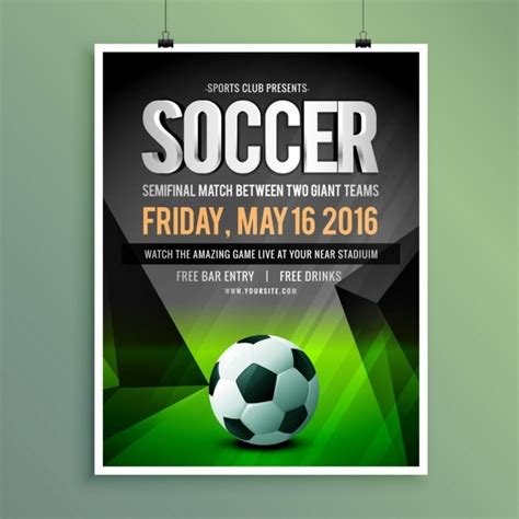 Soccer Goal Poster Vectors And Illustrations For Free Download Freepik