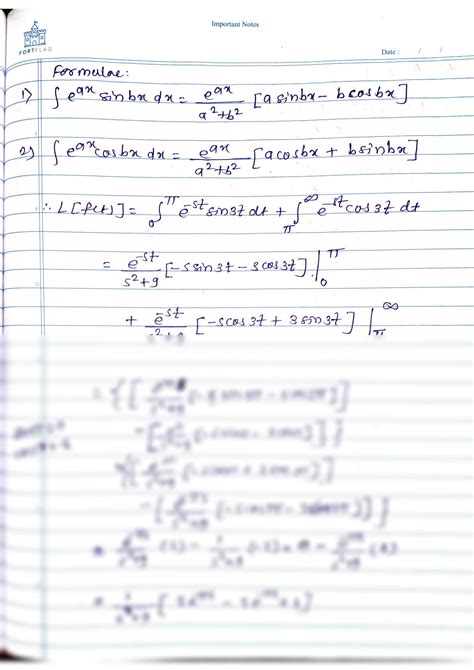 SOLUTION Examples On Laplace Transform Studypool