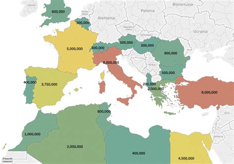 Roman Empire Map Over Modern Map