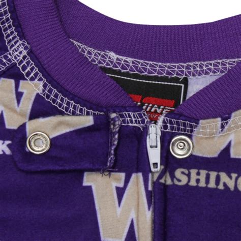 Washington Huskies Full Zip Raglan Coverall - Purple | University of ...