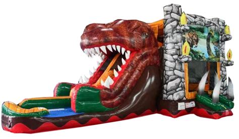 T-Rex Combo (wet or dry) - TN Bounce House Rentals