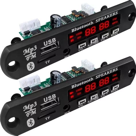 2 Placas Decodificadora Amplificada 80w 2x40w Usb Bluetooth Frete grátis