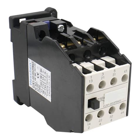 Heschen AC Contactor CJX1 22 22 24V Coil 50 60Hz 9 5KW 3 Pole 2NO 2NC