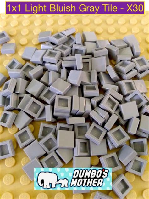 Lego X Light Bluish Gray Tiles Smooth Flat Tile Building New X Ebay