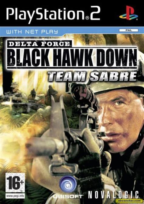 Delta Force Black Hawk Down Team Sabre PS2 Front Cover