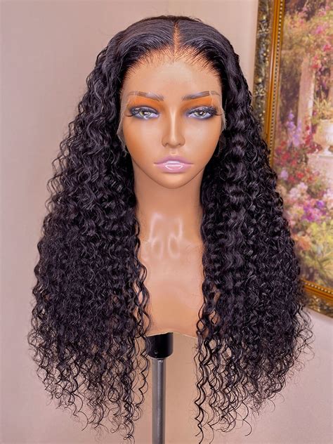 Curly Human Hair Wig 13x4 360 Hd Deep Wave Lace Frontal Brazilian Wigs