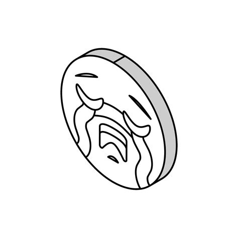 cry emoji isometric icon vector illustration 39352834 Vector Art at ...