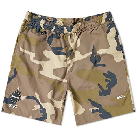 F C Real Bristol Nylon Easy Shorts Woodland END