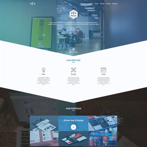 Free One Page Psd Web Templates In Colorlib Pembangun