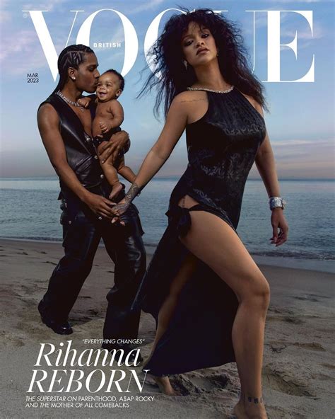 Rihanna Posa O Filho E A AP Rocky Para Capa De Revista E Fala Sobre