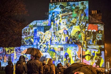 Projection Mural Leith With Tim Chalk Paul Grime