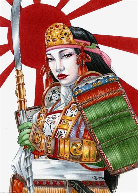 Onna Bugeisha Female Samurai Warrior Woman Samurai Warrior