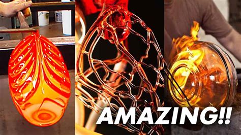 Most Satisfying Videos Glass Blowing Art Compilation 1 Satisfy Us Youtube