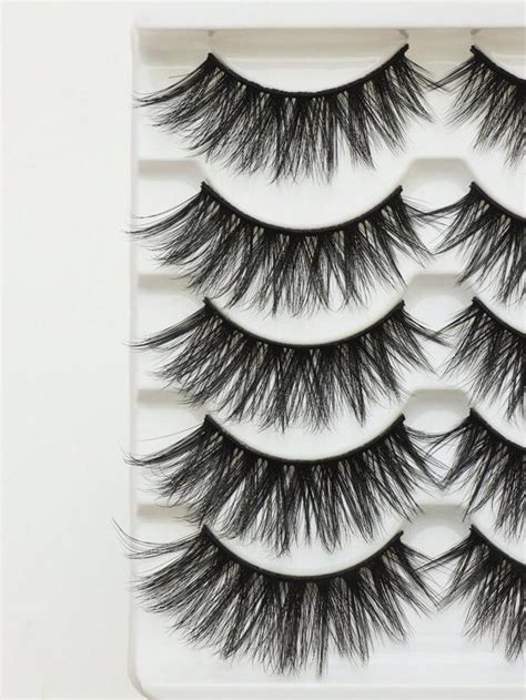 Pairs D Lashes Silk Natural Long False Eyelashes Dramatic Volume