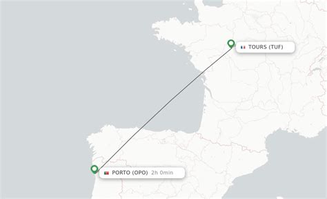 Direct Non Stop Flights From Tours To Porto Schedules Flightsfrom