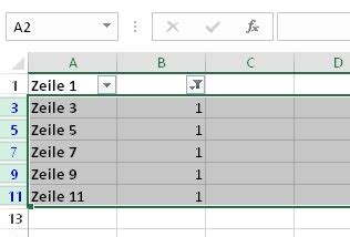 Excel Jede Zweite Zeile L Schen So Gehts