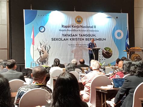 Majelis Pendidikan Kristen Indonesia Gelar Rakernas Ii Di Surabaya