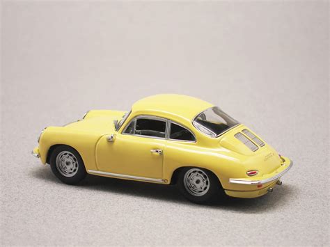 Porsche 356 Carrera 2 Yellow Maxichamps 1 43 Minicarweb