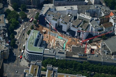 Luftaufnahme Köln Baustelle zum Neubau der Hotelanlage am