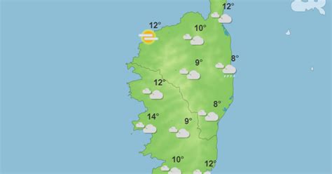 Météo pour ce mercredi 10 janvier 2024 en Corse