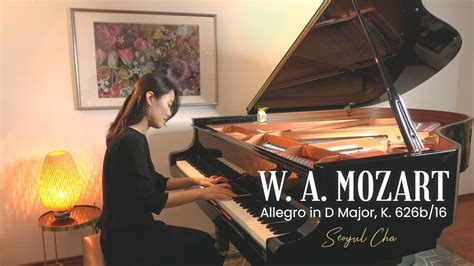 Mozart Allegro In D Major K 626 B16 모차르트 알레그로 D장조 Firefly Piano