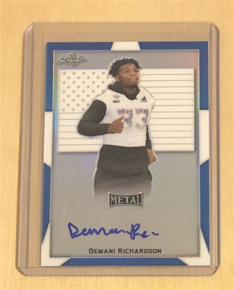 Demani Richardson Leaf All American Blue Flag Auto Texas A M